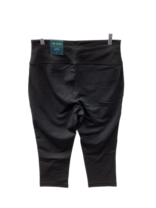 Athletic Leggings Capris By Tek Gear In Black, Size:Xl