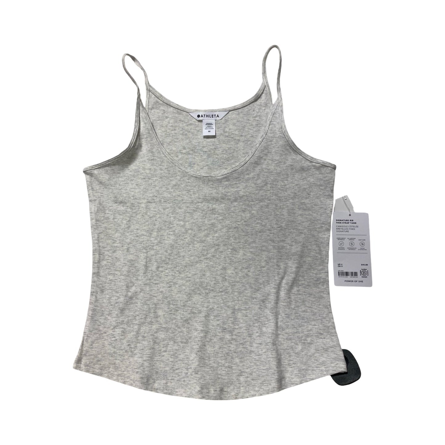 Athletic Tank Top By Athleta In Grey, Size:M