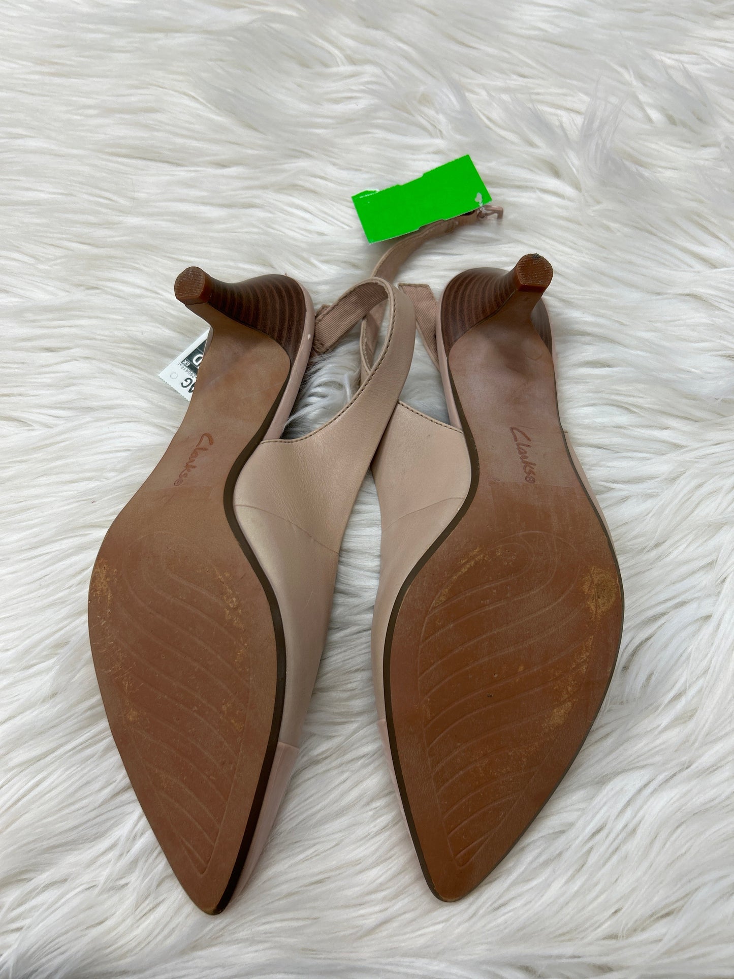 Shoes Heels Kitten By Clarks In Tan, Size:9