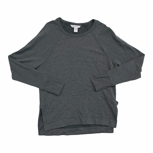 Athletic Top Ls Crewneck By Athleta In Grey, Size:S
