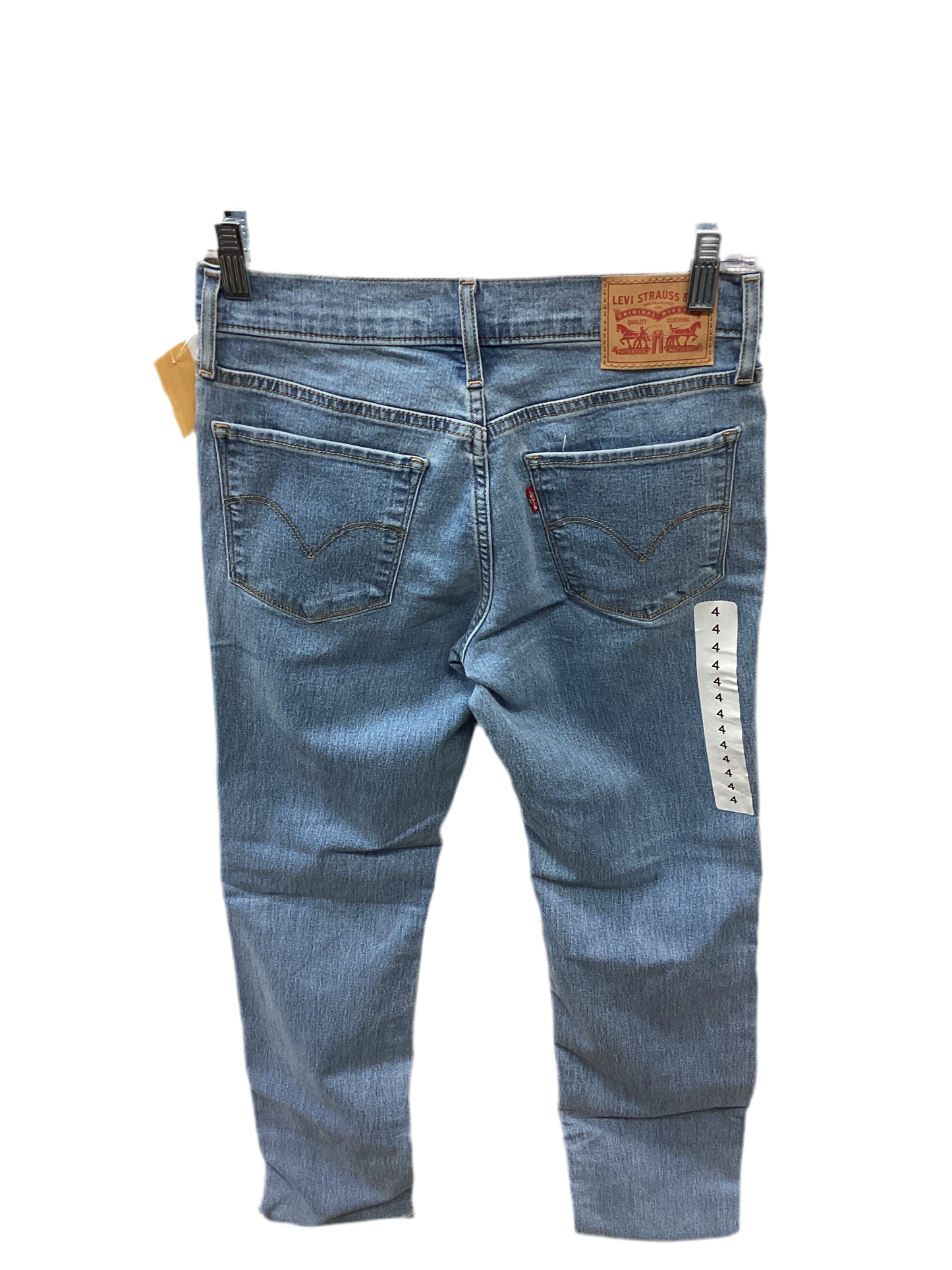 Jeans Straight By Levis In Blue Denim, Size:4
