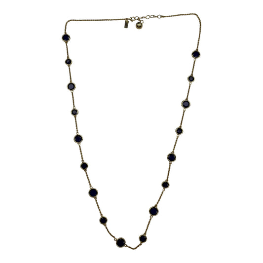 Necklace Designer By Kate Spade In Blue & Gold