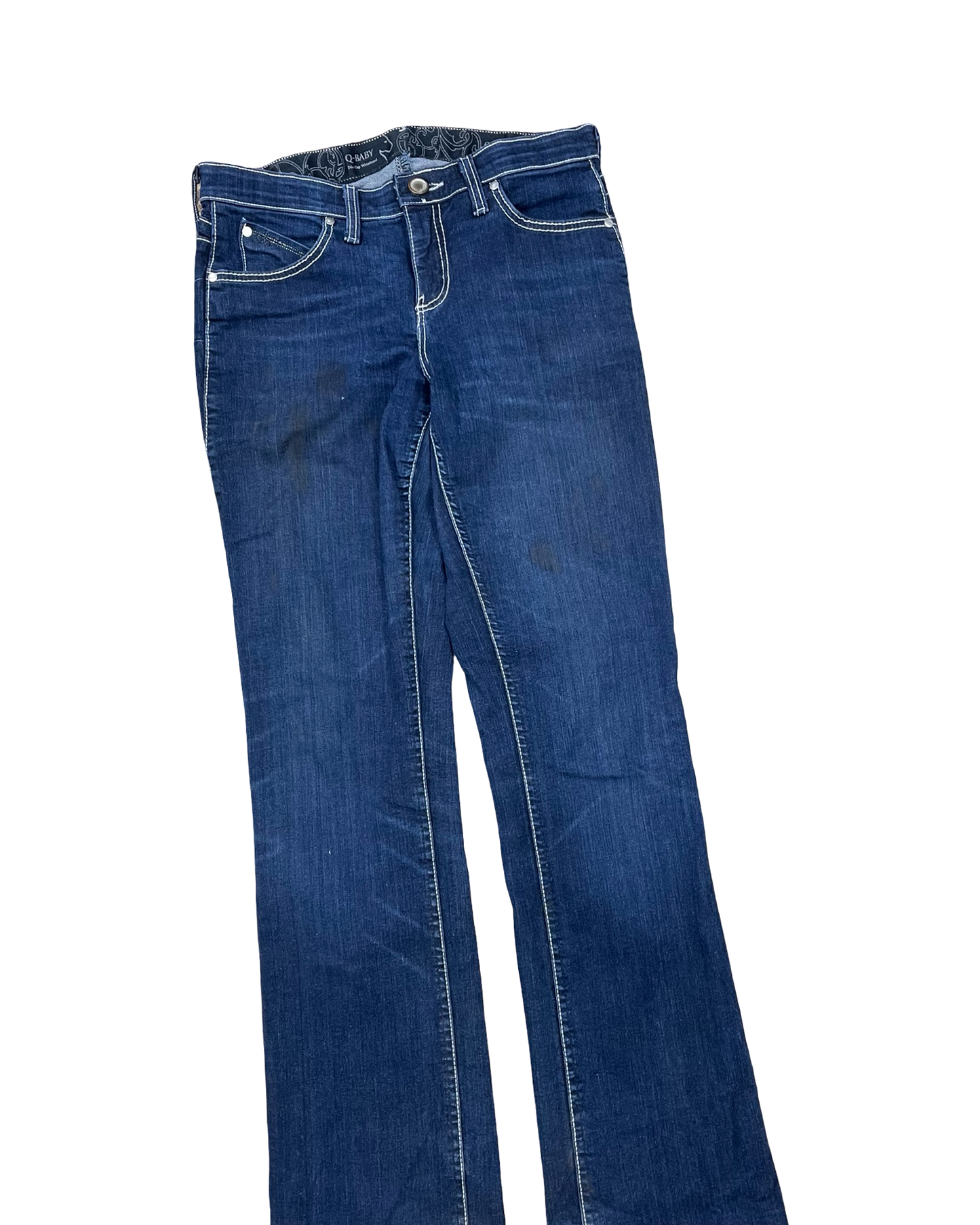 Jeans Straight By Wrangler In Blue Denim, Size:6L