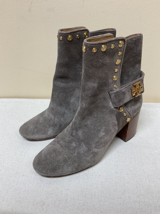 Boots Designer By Tory Burch In Grey, Size:7