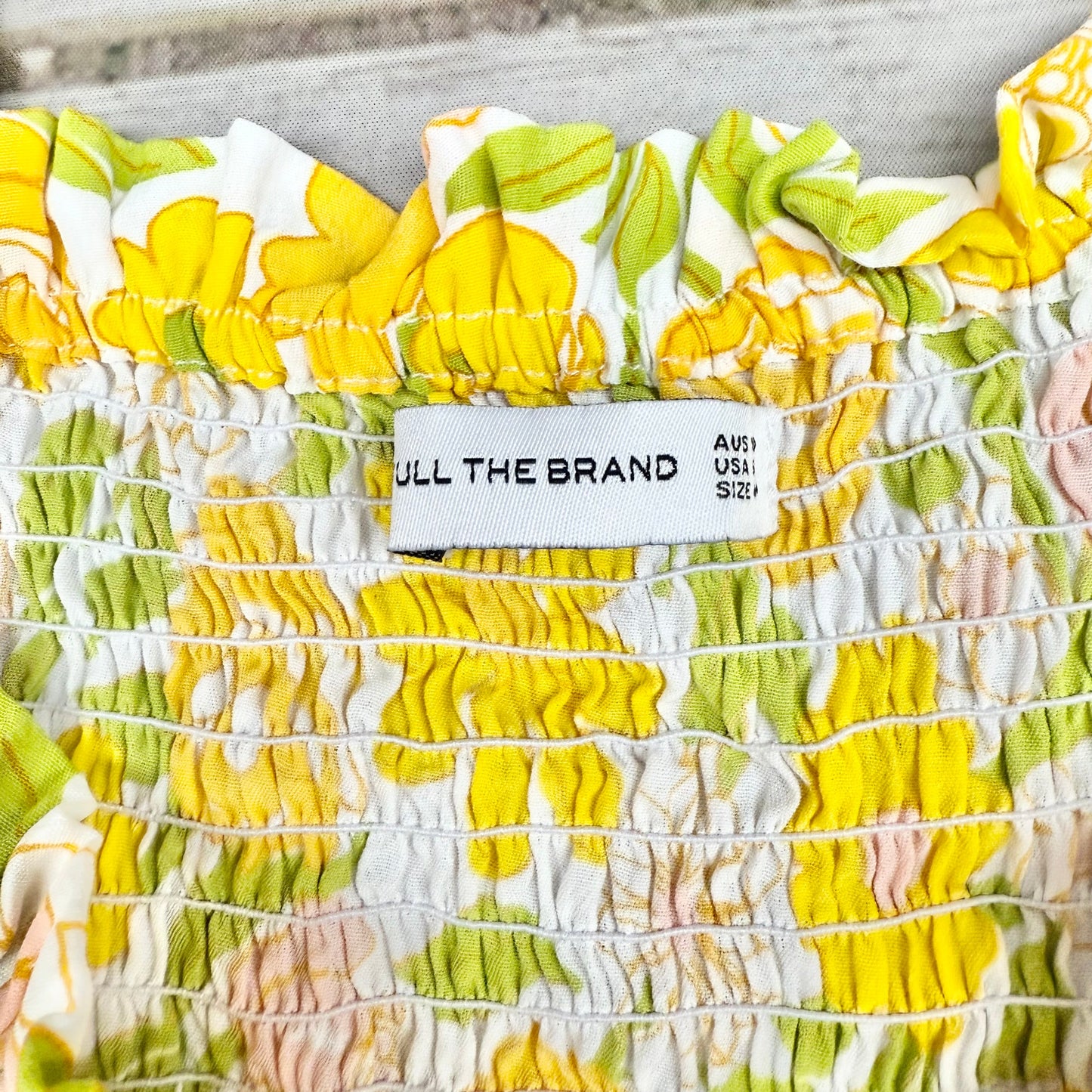 Dress Casual Maxi By Faithfull The Brand In Green & Yellow, Size: S