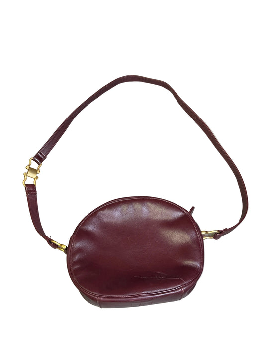 Crossbody Leather By Etienne Aigner In Maroon, Size:Small