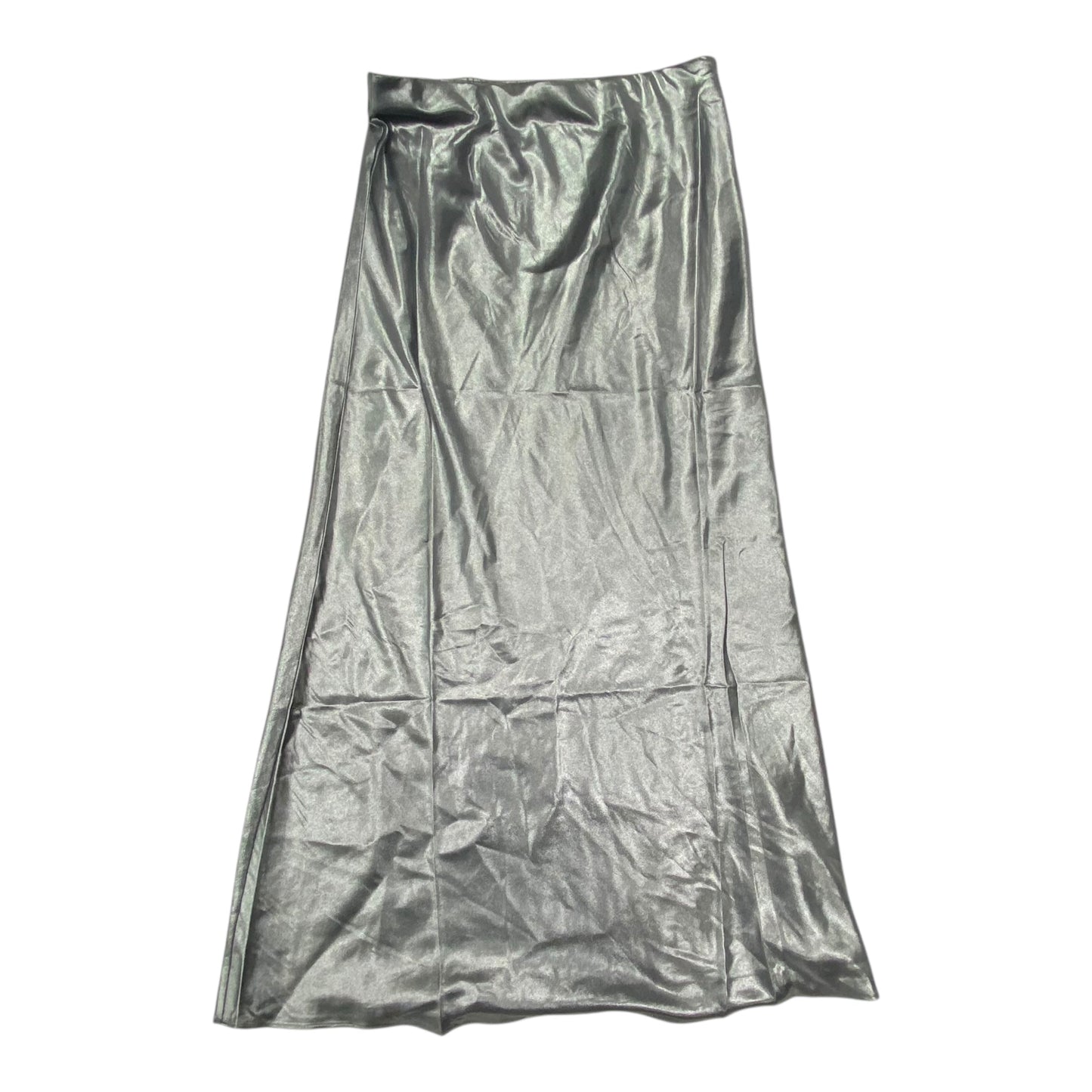 Skirt Maxi By Loft In Silver, Size:S