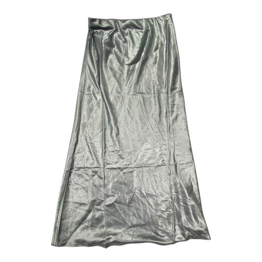 Skirt Maxi By Loft In Silver, Size:S