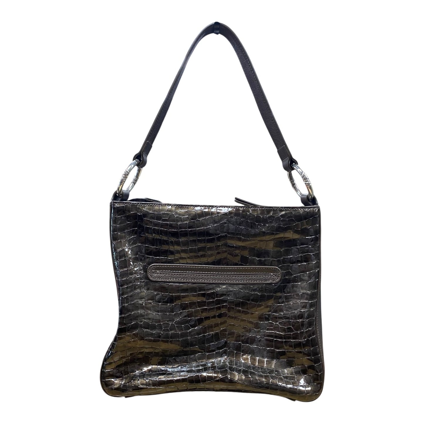 Handbag By Brighton In Grey, Size:Medium