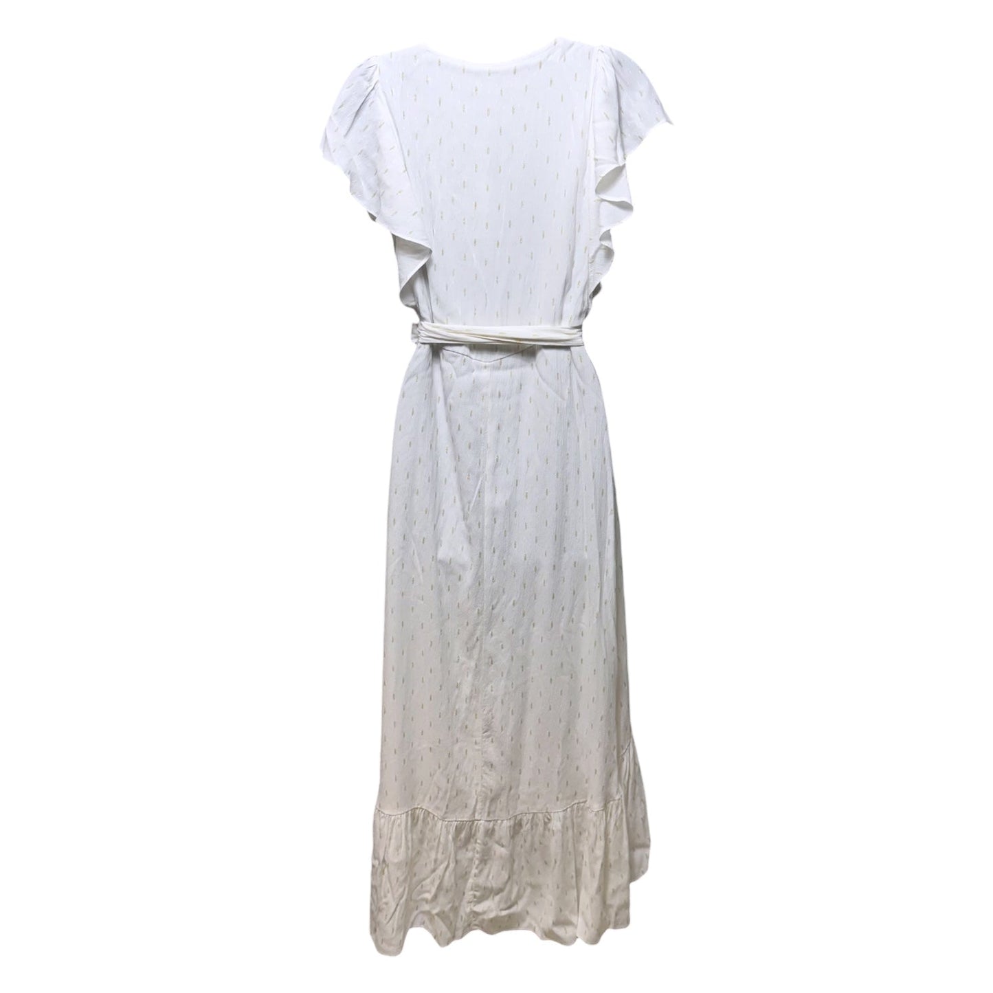 Maggie Dress By Drew In White & Gold, Size: S