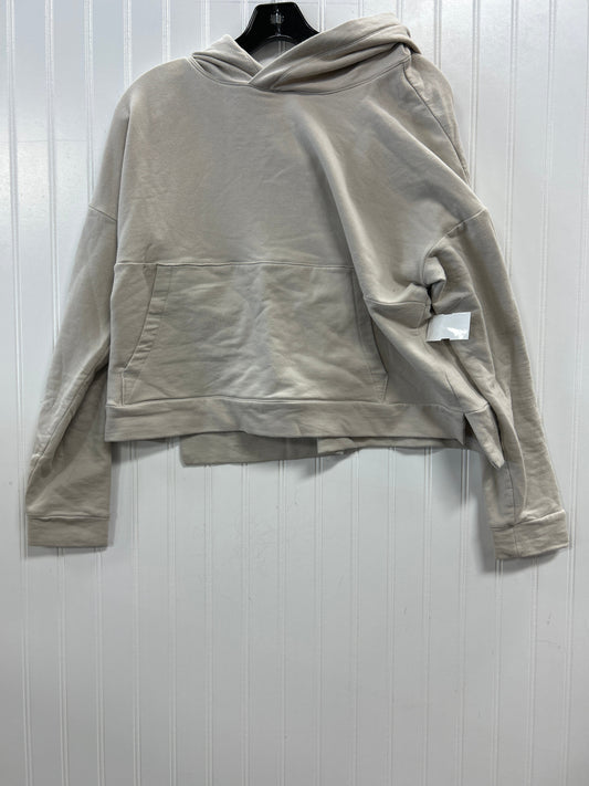 Athletic Sweatshirt Hoodie By Flx In Cream, Size:L