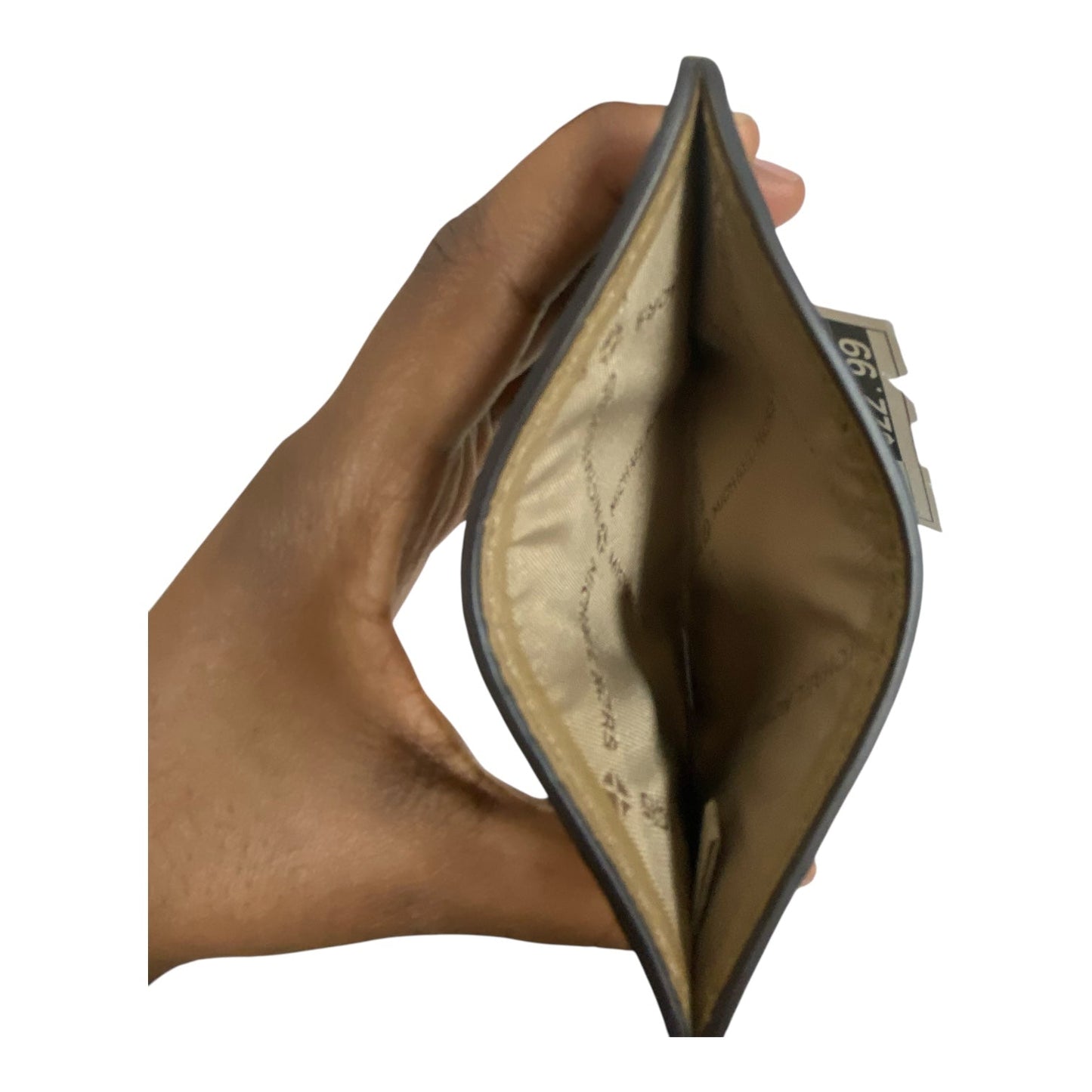 Id/Card Holder Designer By Michael Kors In Beige