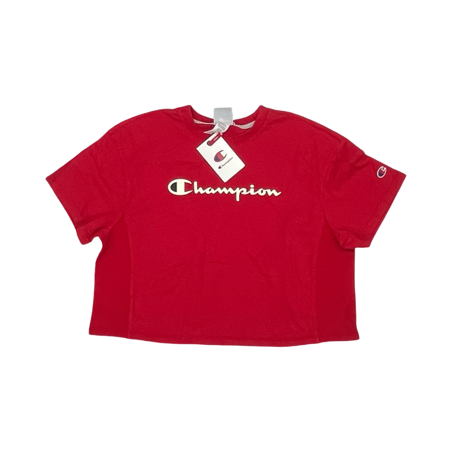 Athletic Top Ss By Champion In Red, Size:S