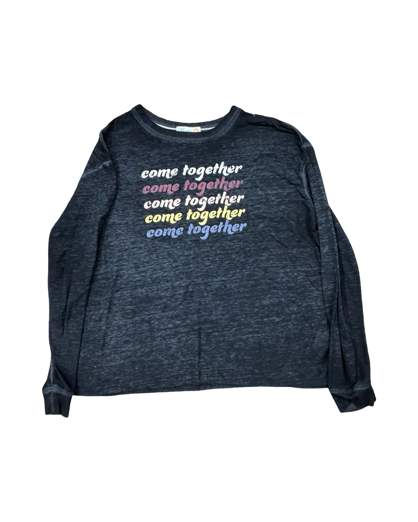 Top Ls By C And C In Black, Size:M