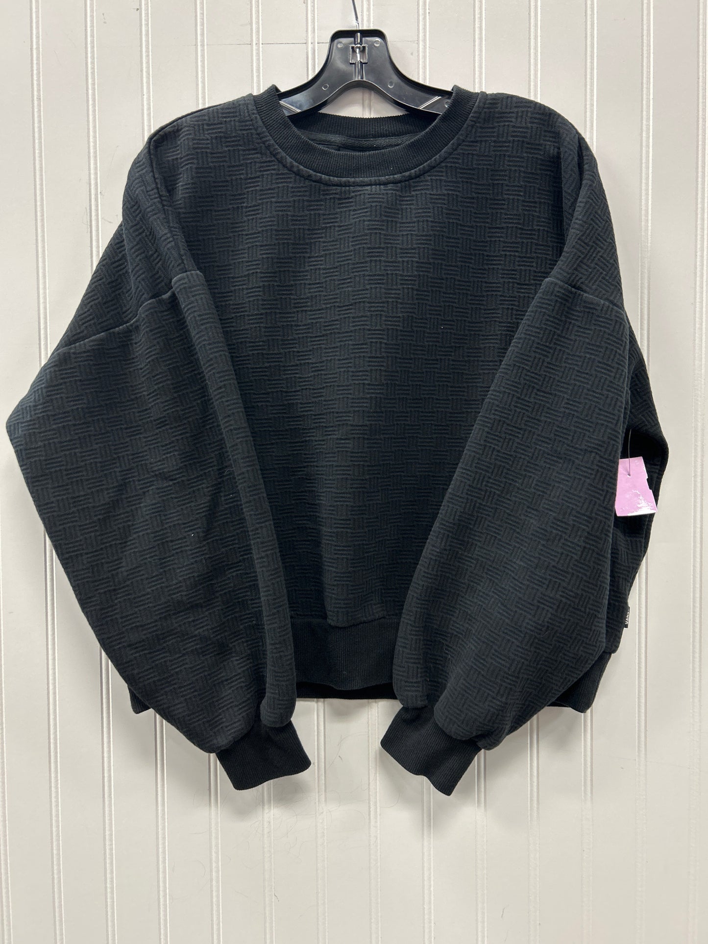 Athletic Sweatshirt Collar By Vans In Black, Size:Xs