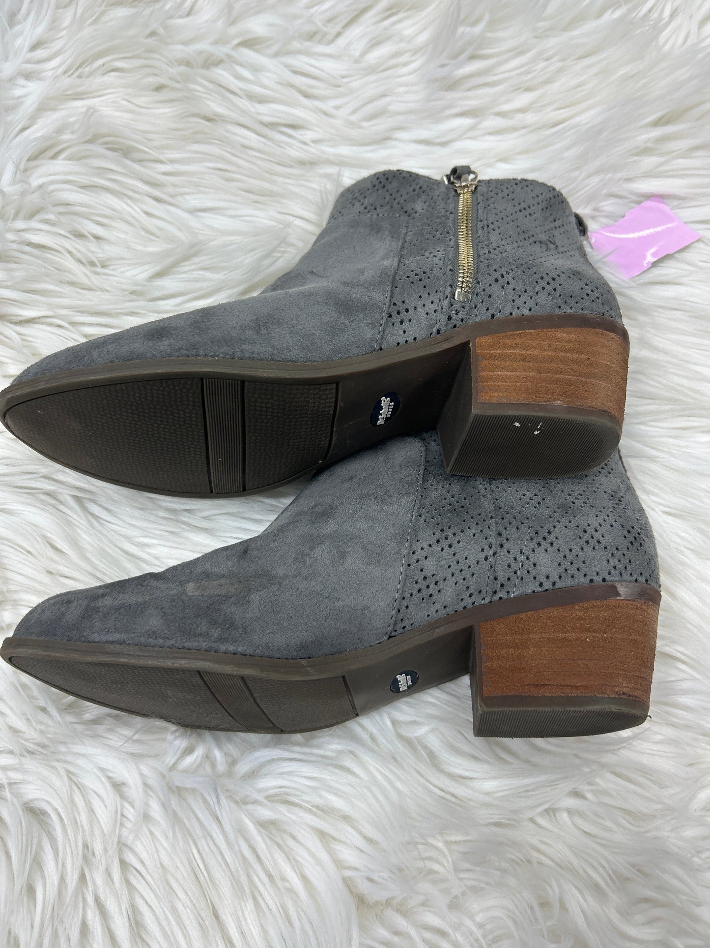Boots Ankle Heels By Dr Scholls In Grey, Size:9