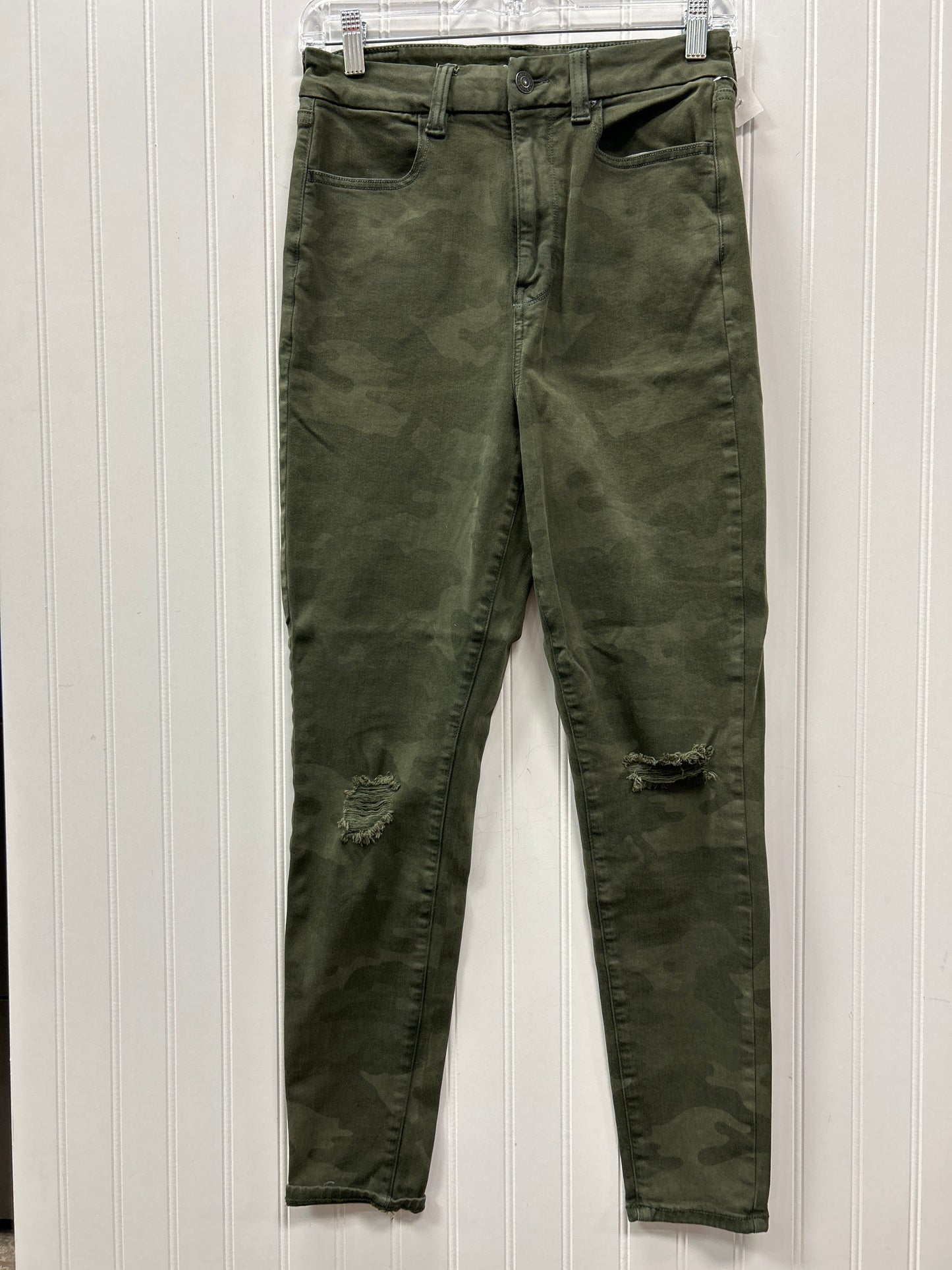 Jeans Skinny By American Eagle In Camouflage Print, Size:8