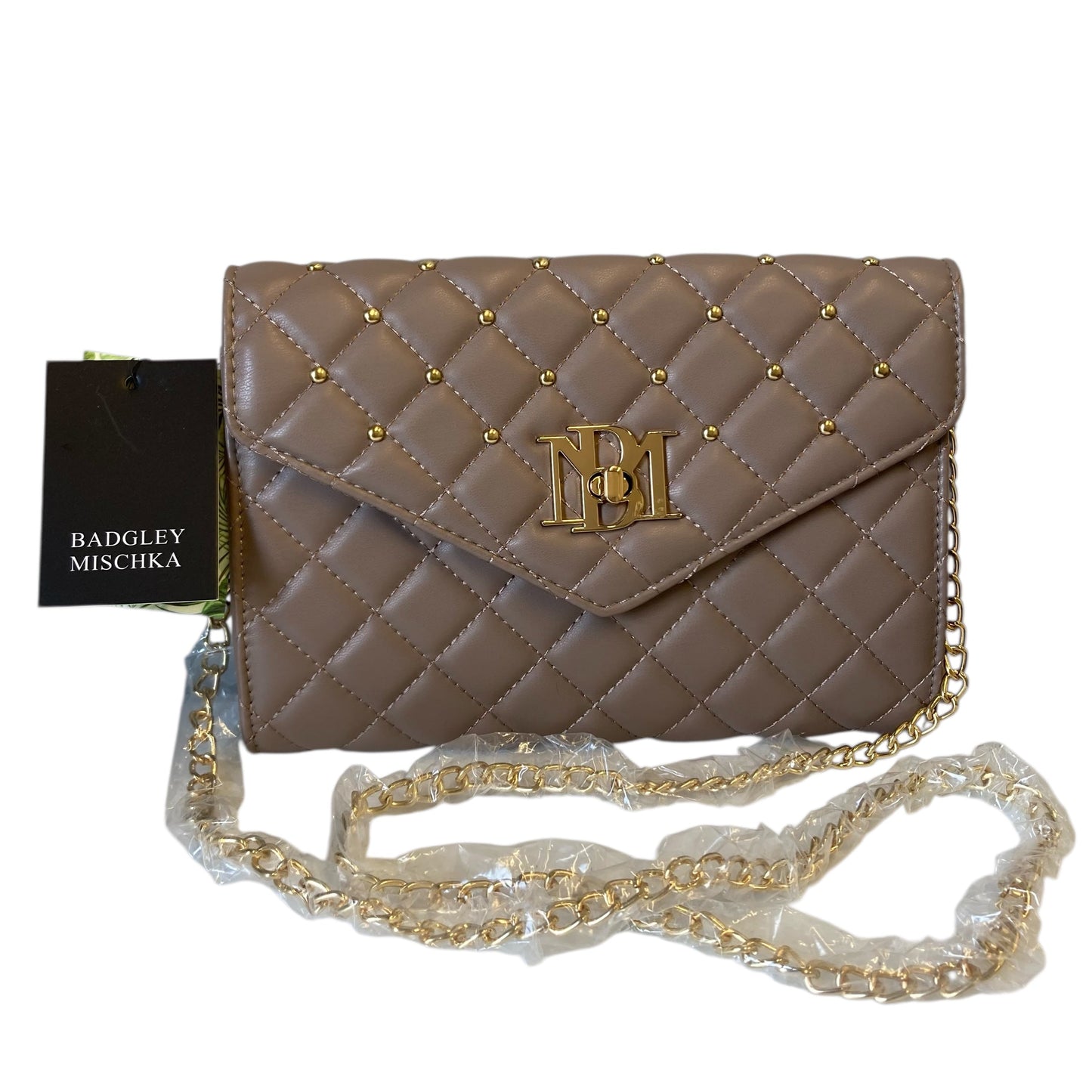 Crossbody By Badgley Mischka In Tan, Size:Small