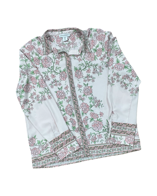 Blouse Ls By Cupcakes And Cashmere In Pink, Size:M