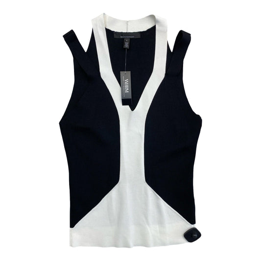 Top Sleeveless By White House Black Market In Black & White, Size:L