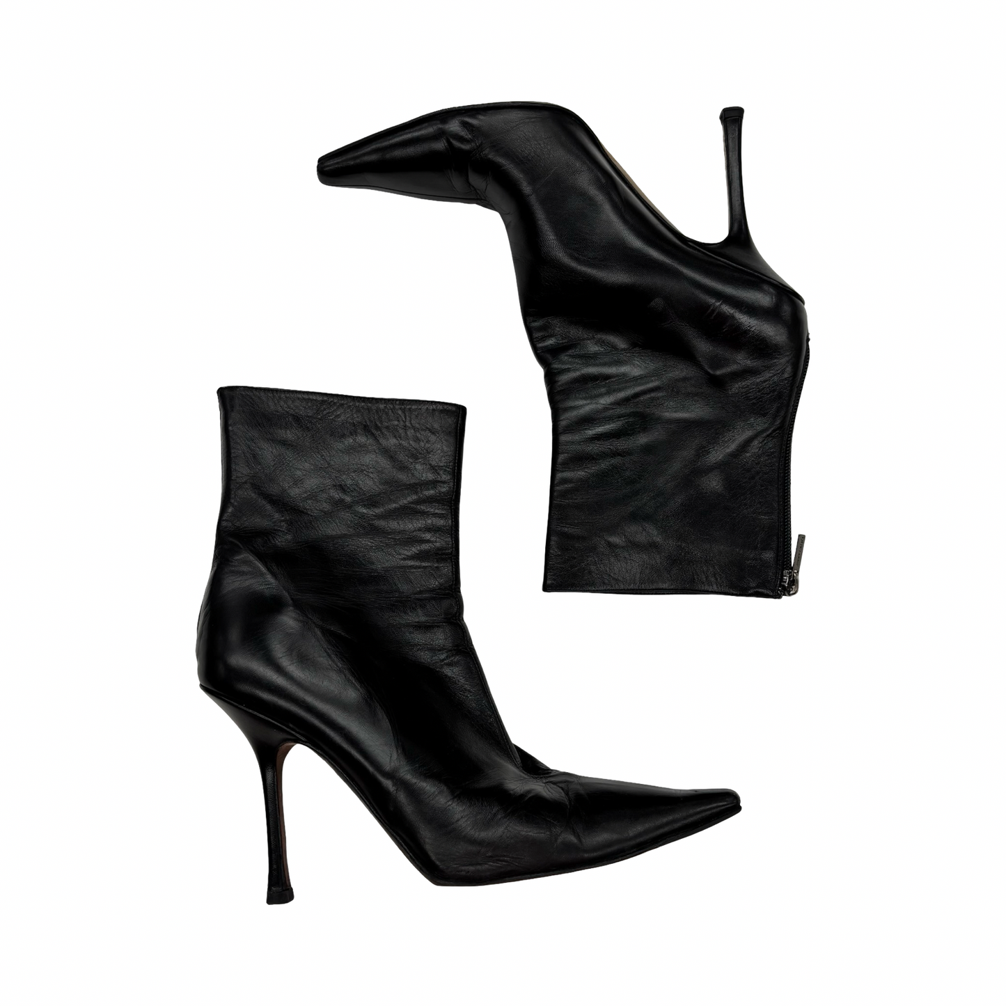 Boots Luxury Designer By Jimmy Choo In Black, Size:9.5