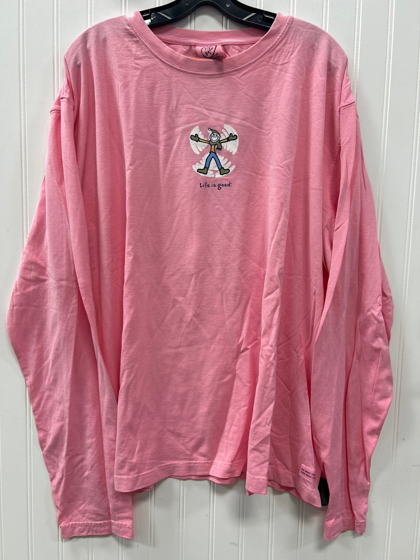 Top Ls By Life Is Good In Pink, Size:1X NWT