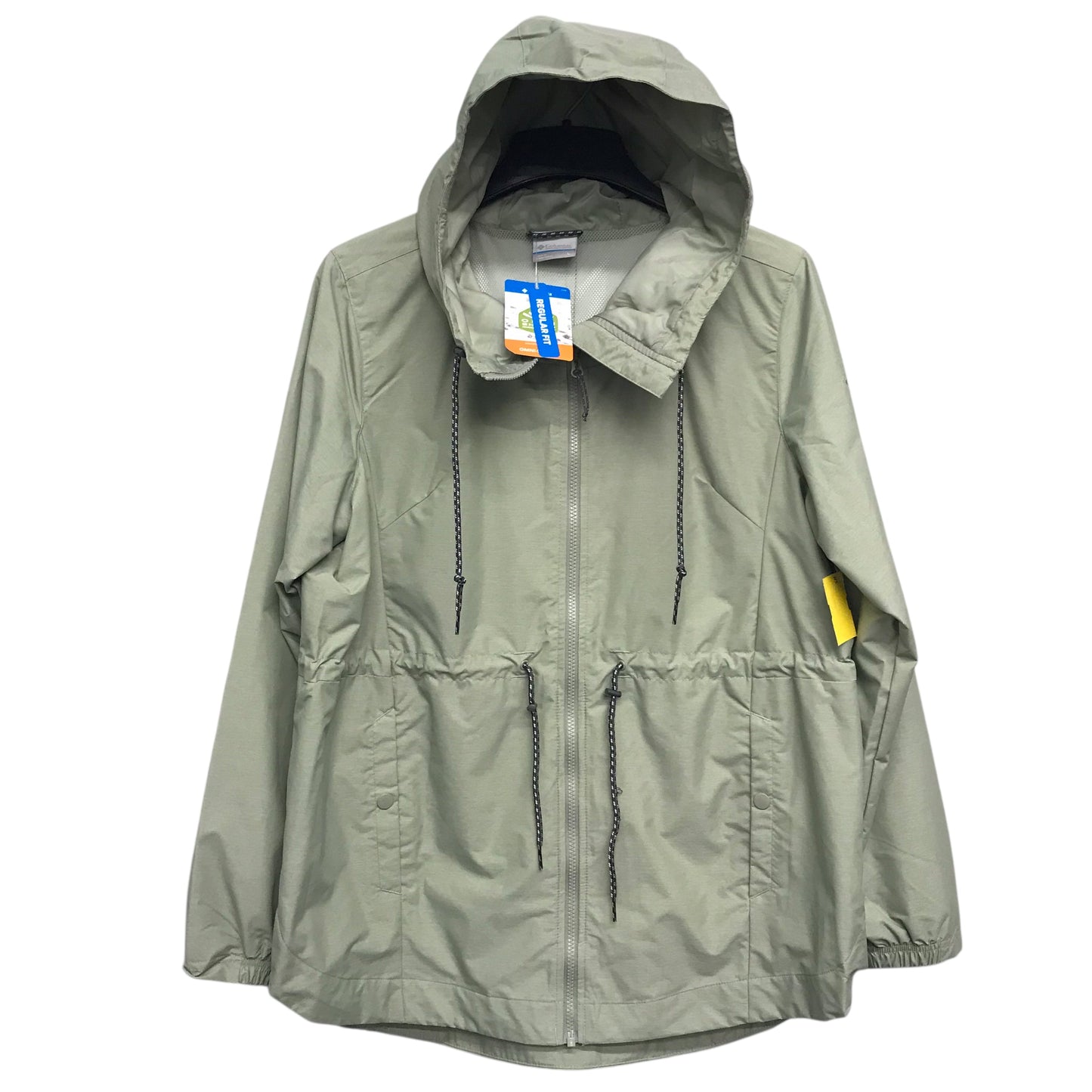 Jacket Windbreaker By Columbia In Green, Size:L