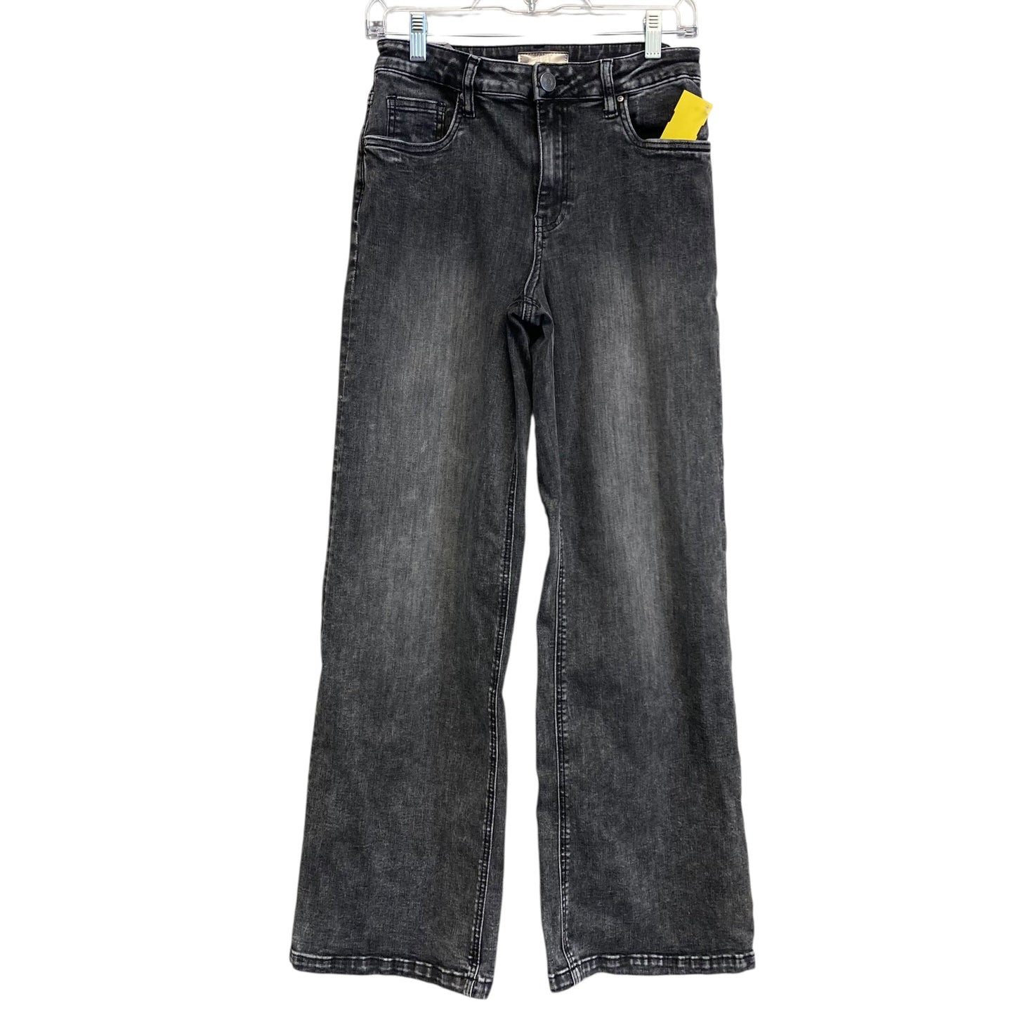 Jeans Wide Leg By Kut In Black Denim, Size:4