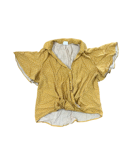 Blouse Ss By By Together In Yellow, Size:M