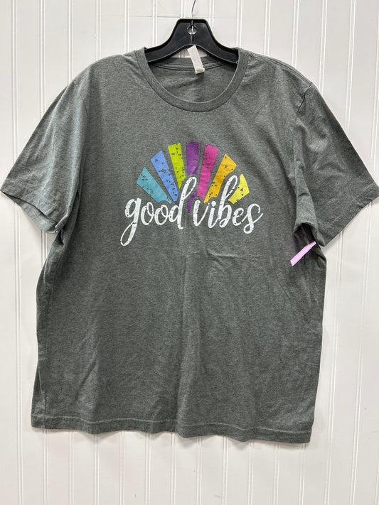 Top Ss By Bella + Canvas In Grey, Size:Xl