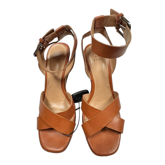 Sandals Heels Block By A New Day In Multi, Size:8.5