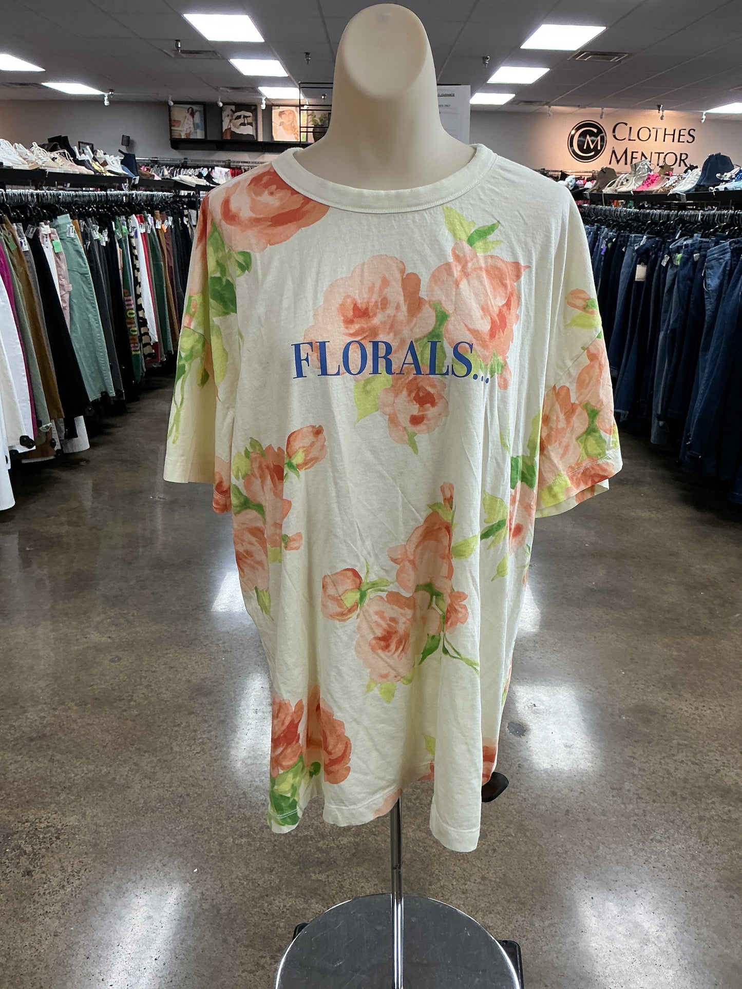 Top Ss By Old Navy In Floral Print, Size:Xl