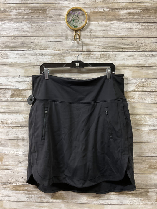 Athletic Skort By Athleta In Black, Size:1X