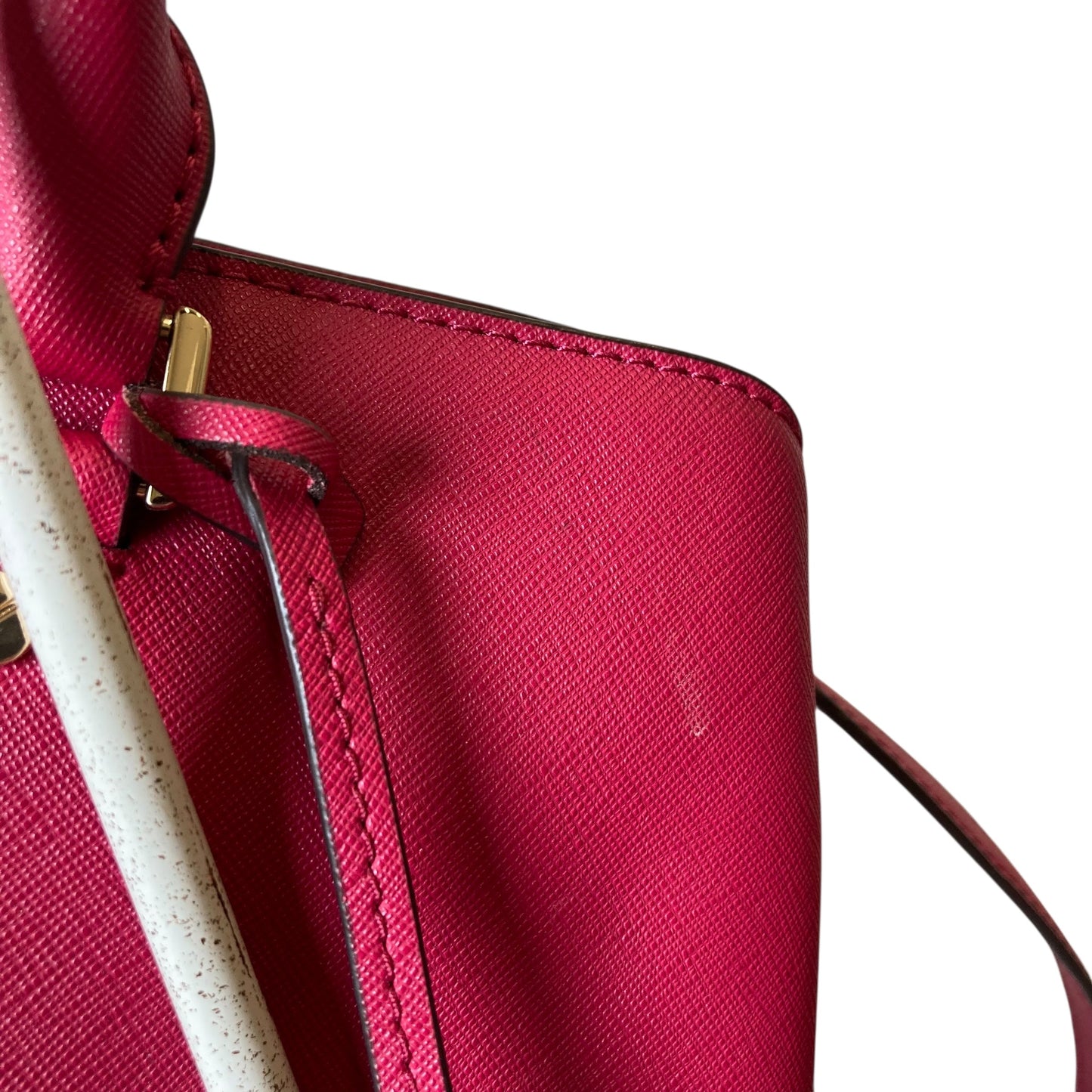 Handbag Designer By Michael Kors In Dark Magenta, Size:Medium