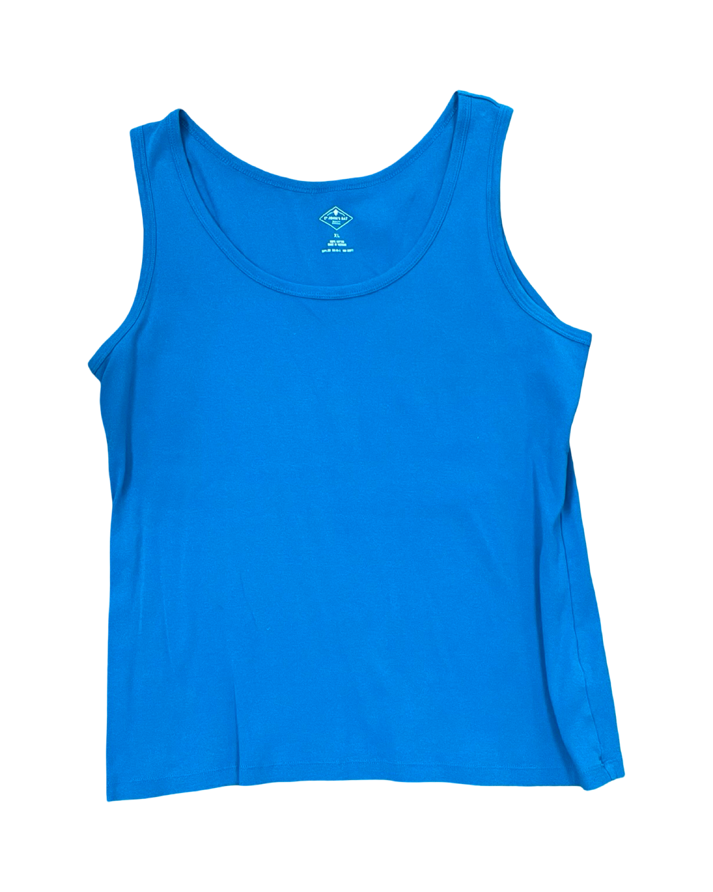 Top Sleeveless Basic By St Johns Bay In Blue, Size:Xl