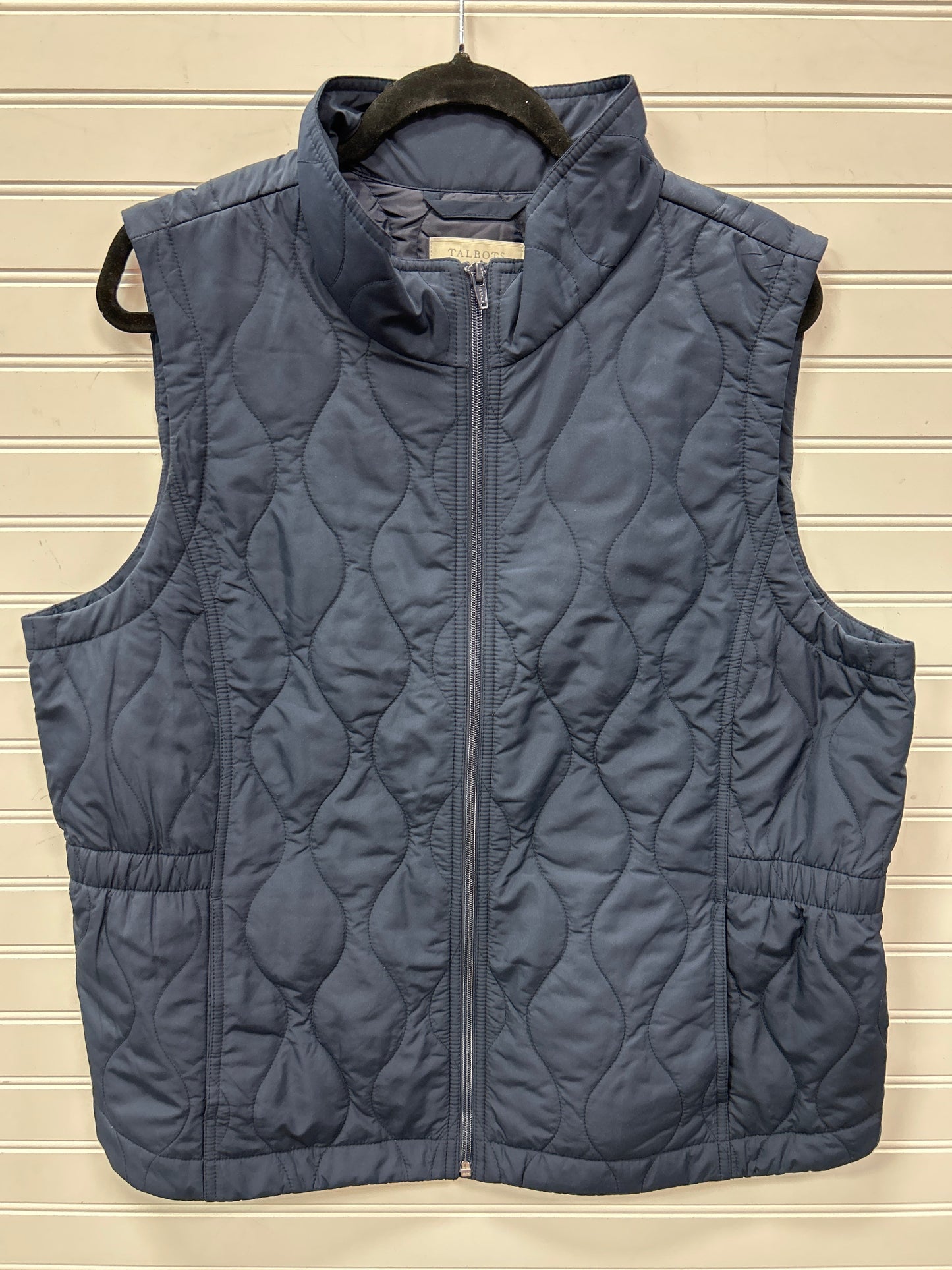 Vest Other By Talbots In Navy, Size:Xl
