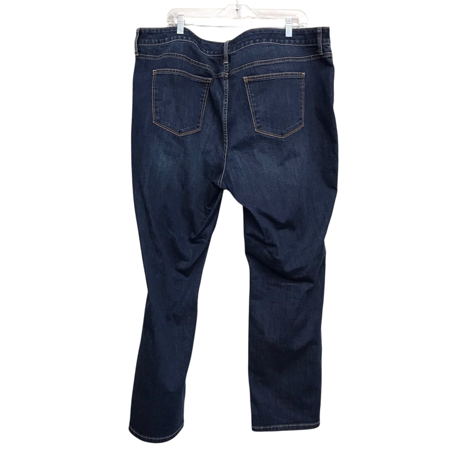 Jeans Straight By St Johns Bay In Blue Denim, Size:22