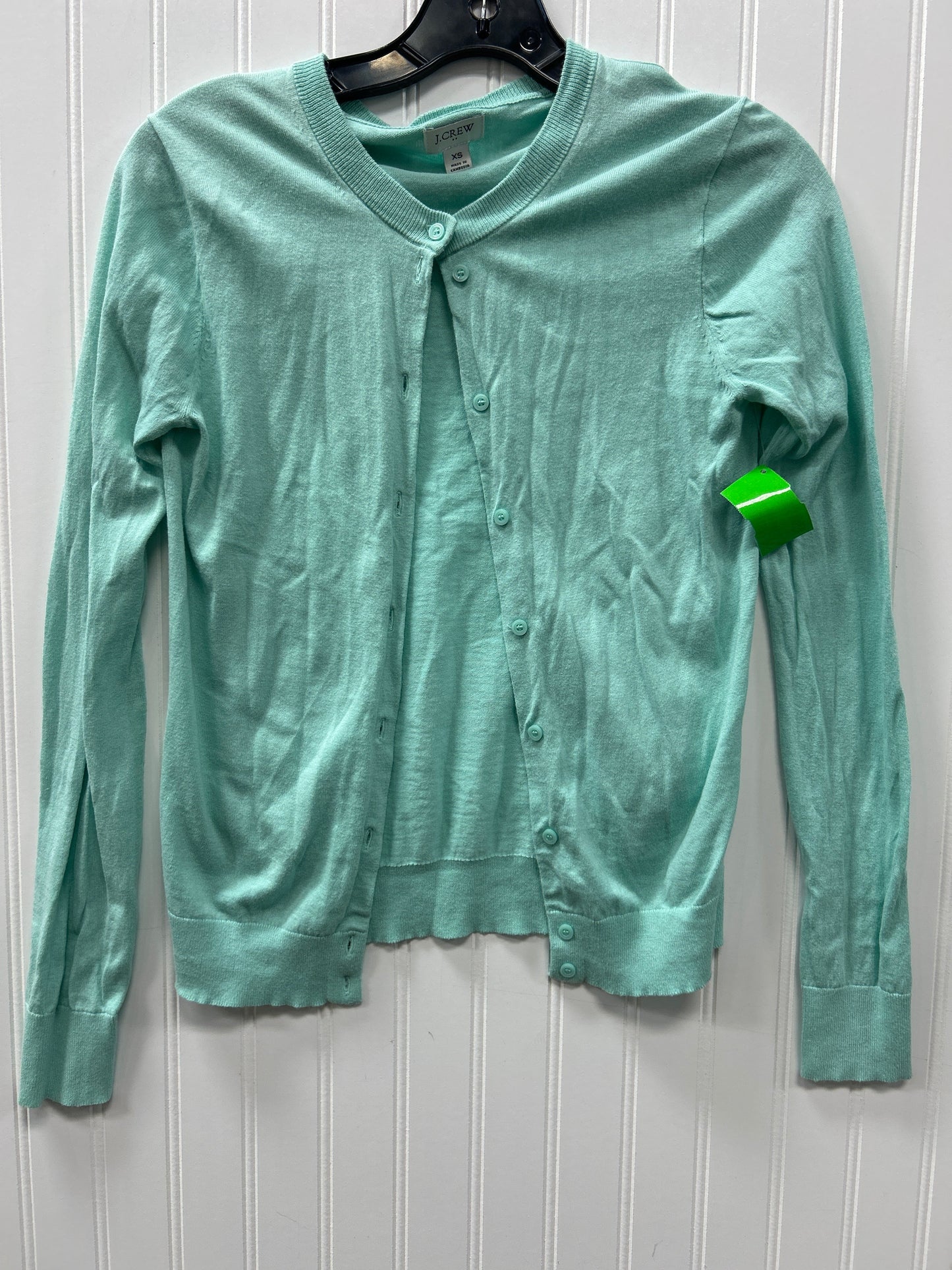 Cardigan By J. Crew In Teal, Size:Xs