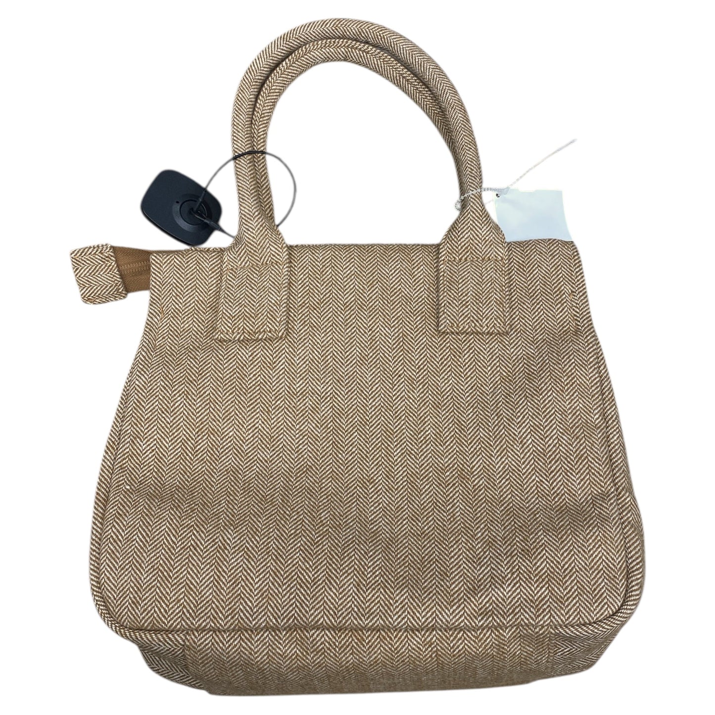 Handbag By J. Crew In Brown & White, Size:Medium