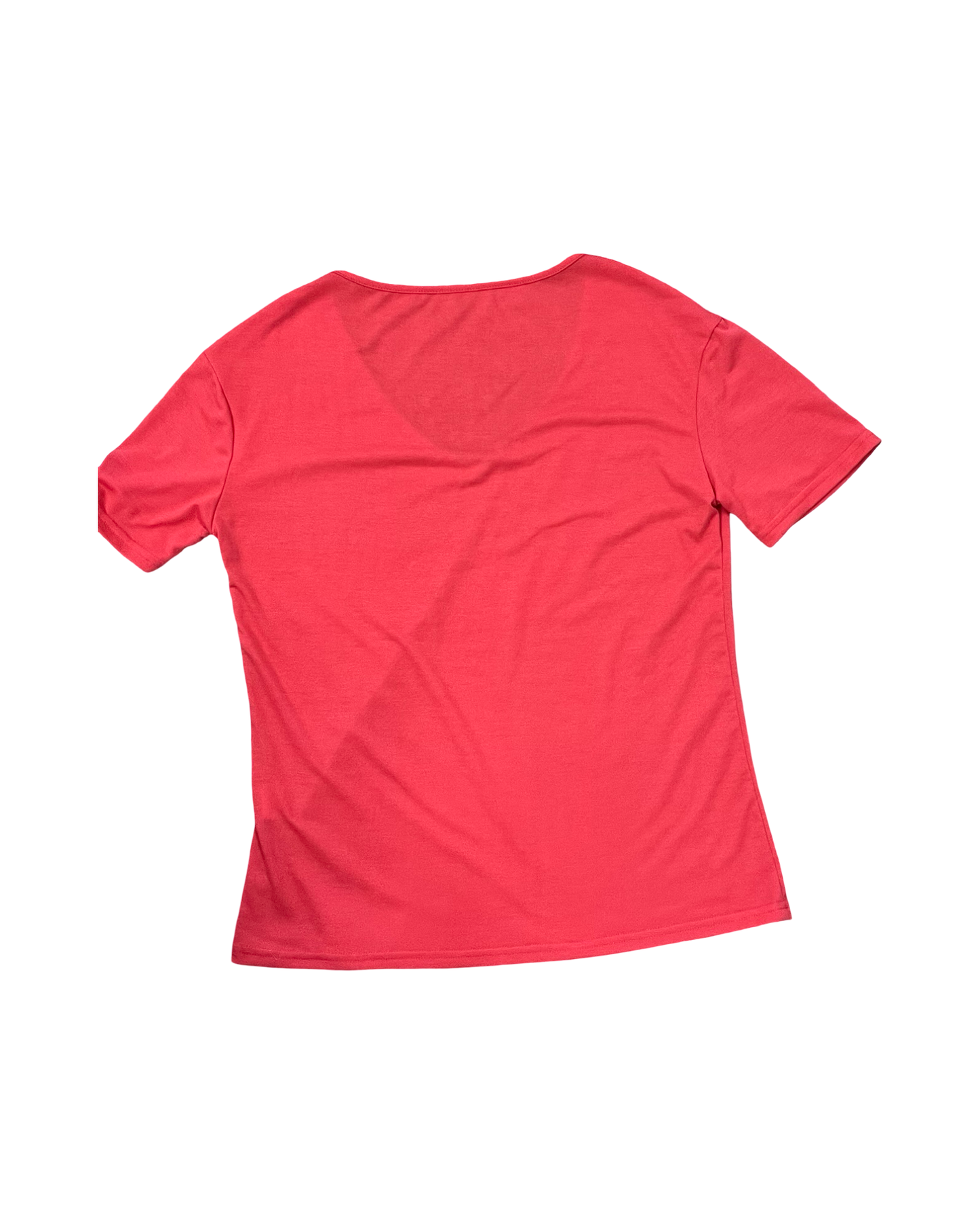 Top Ss Basic By Shein In Red, Size:M