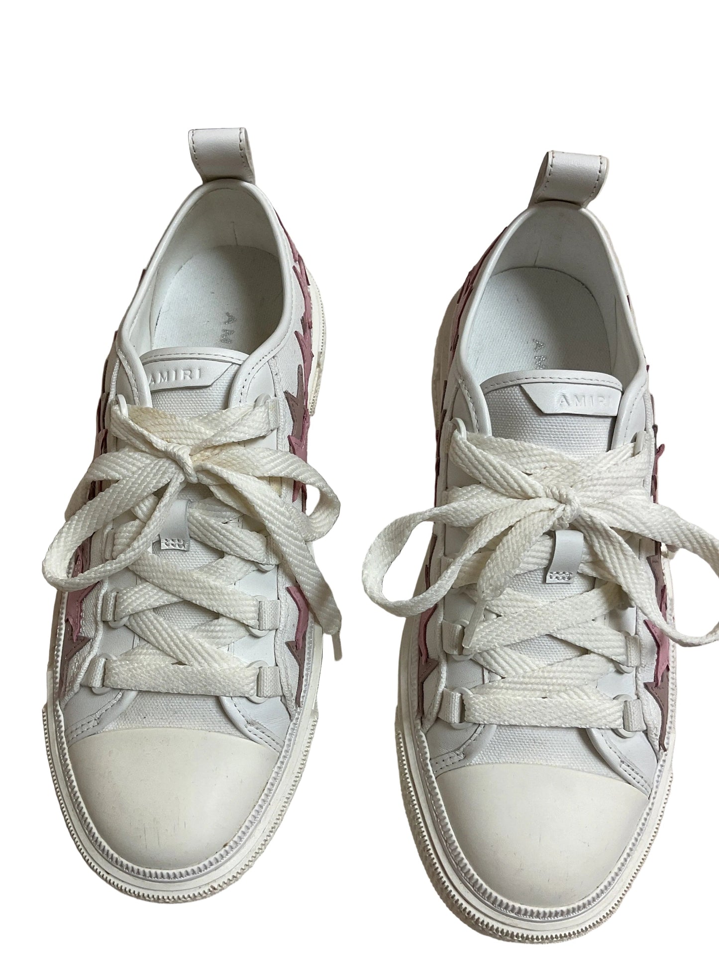 Shoes Designer By Amiri In Pink & White, Size:8.5