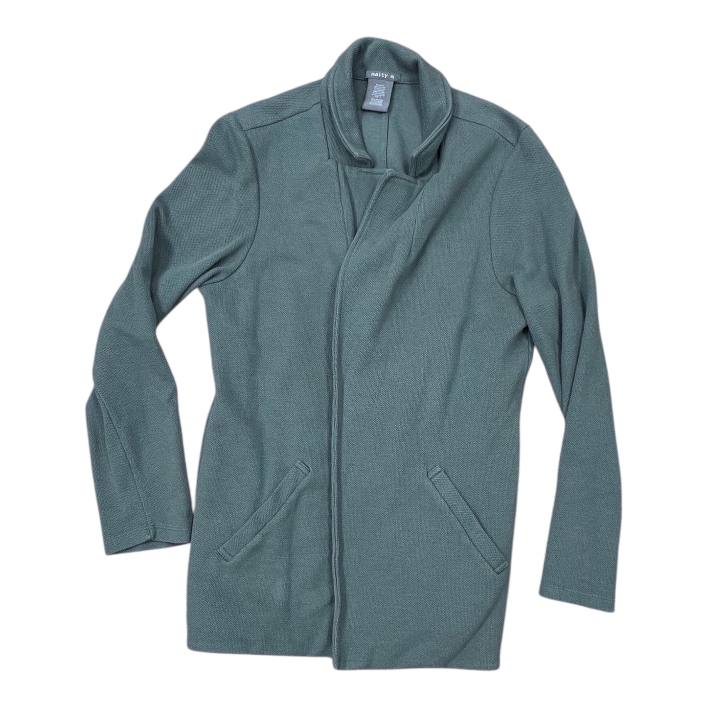 Cardigan By Matty M In Green, Size:L