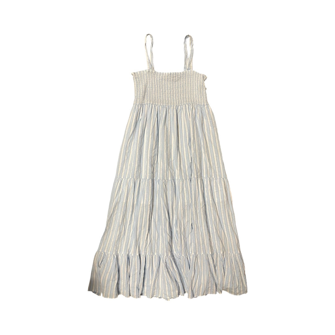 Dress Casual Maxi By Tommy Hilfiger In Blue & White, Size:L