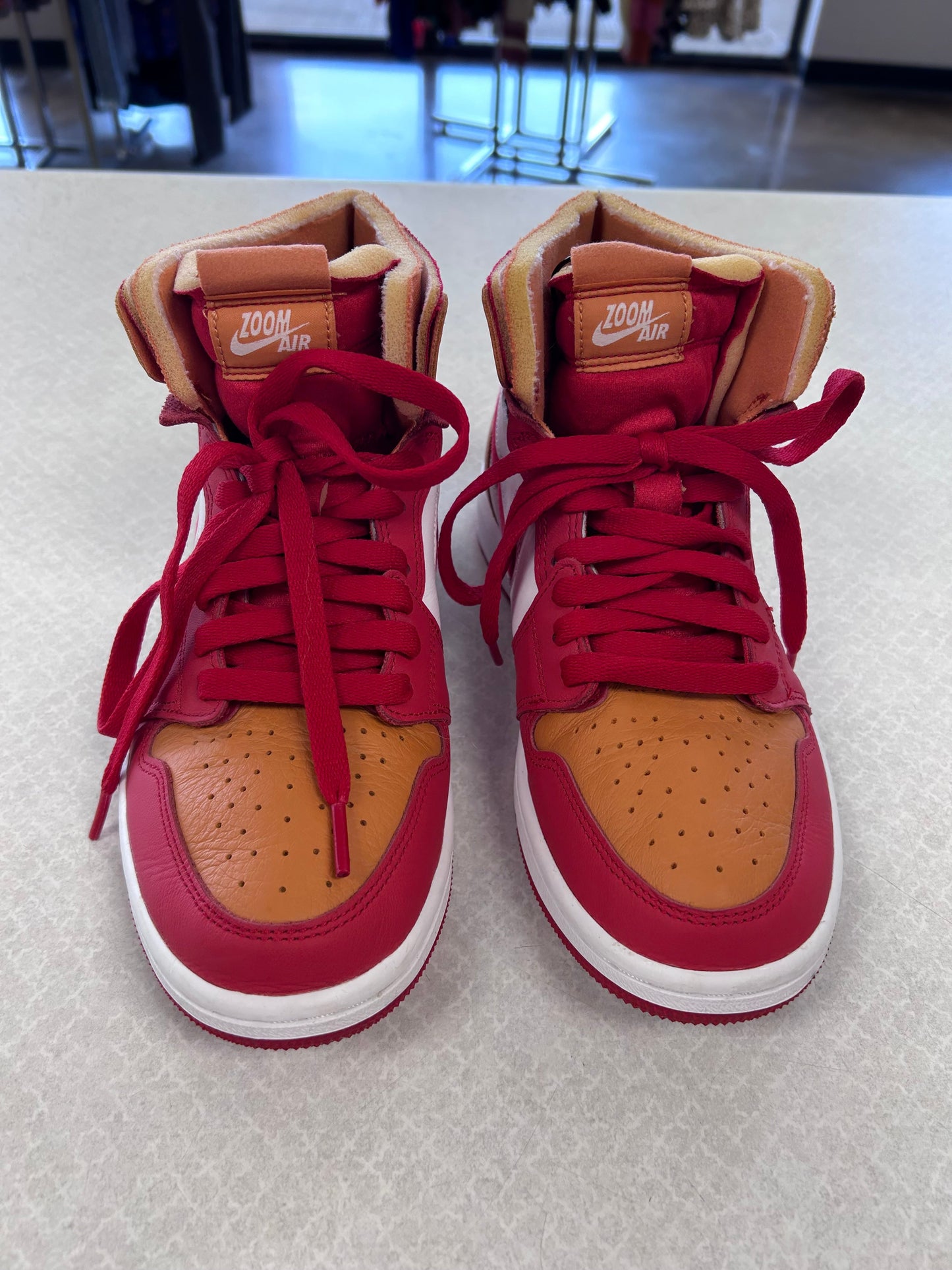 Shoes Athletic By Nike In Orange & Red, Size:7