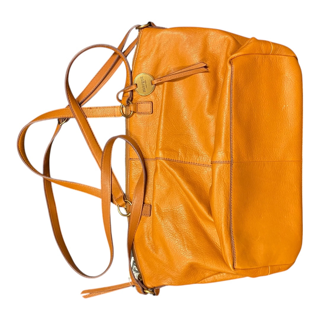 Handbag Leather By Margot In Brown, Size:Medium