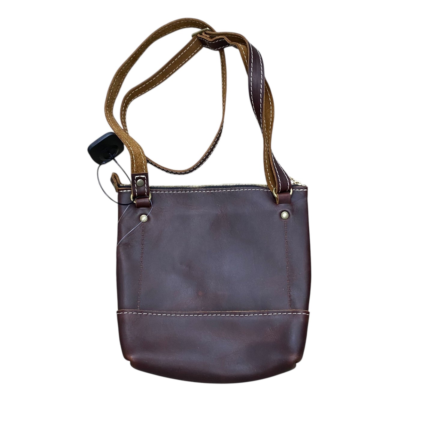 Handbag Leather By Portland Leather In Brown, Size:Small