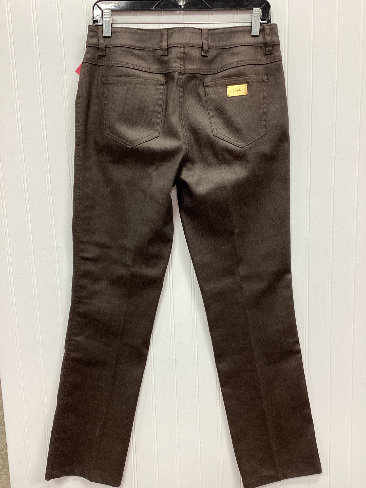 Jeans Designer By Escada In Brown, Size:M