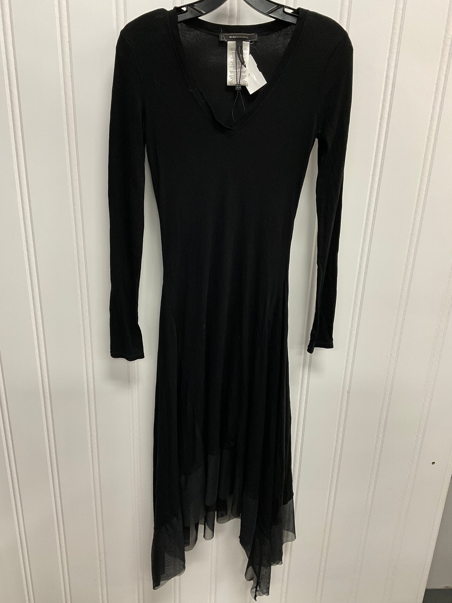 Dress Casual Maxi By Bcbgmaxazria In Black, Size:S