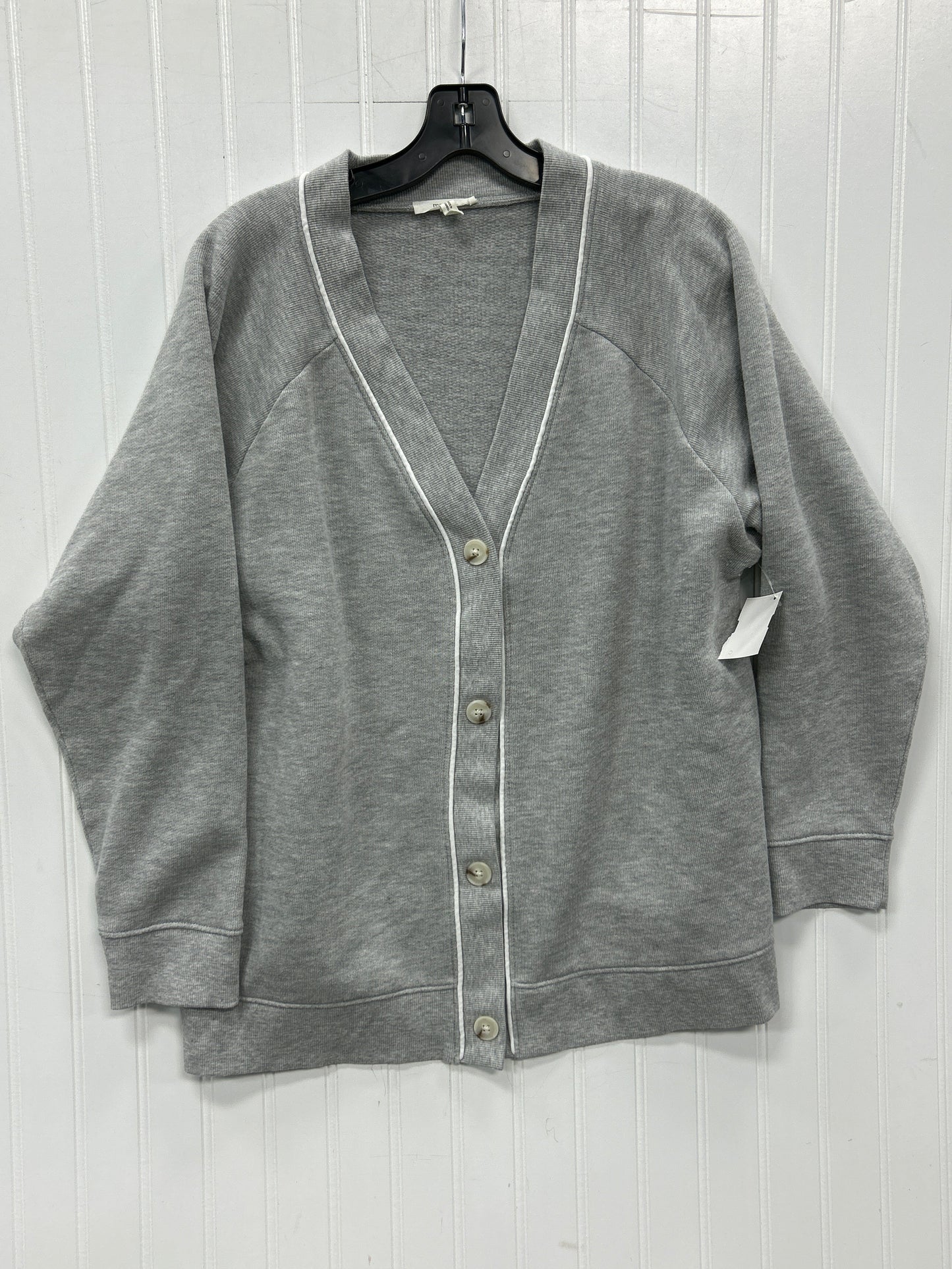 Cardigan By Maurices In Grey, Size:1X