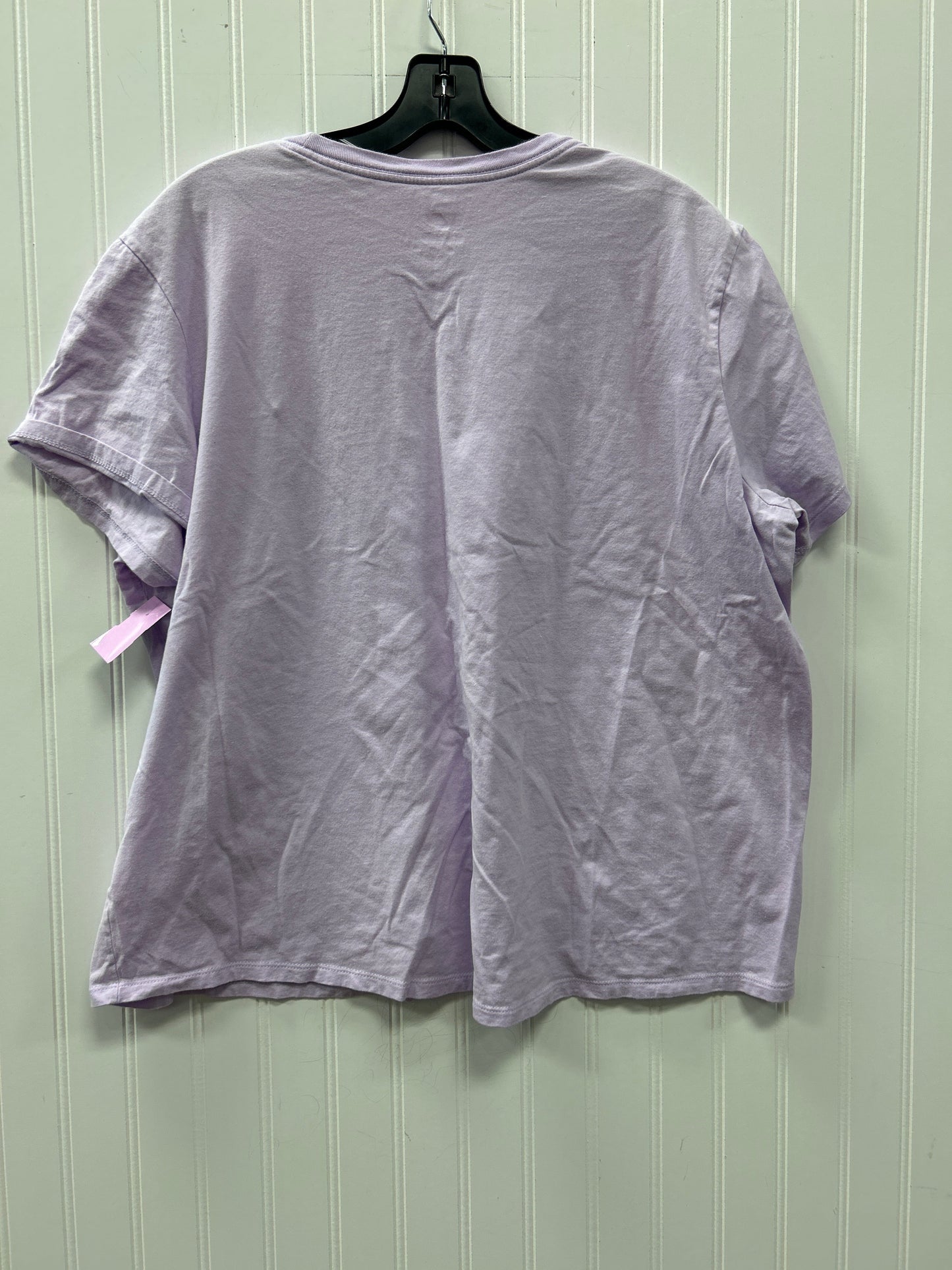Athletic Top Ss By Nike In Purple, Size:1X